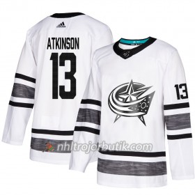 Män Ishockey Columbus Blue Jackets tröja Cam Atkinson 13 Vit 2019 All-Star Adidas Authentic